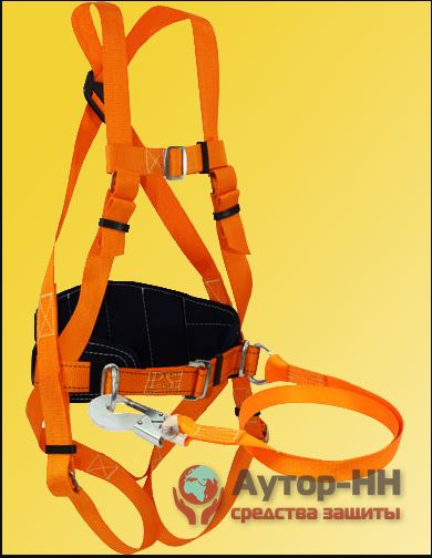 УС II АЖ ук - Удерживающая система с наплечными и набедренными лямками, со стропом из полиами