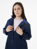Халат рабочий женский №205 тёмно-синий с васильковым