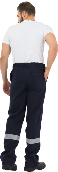 Костюм сварщика ГЕФЕСТ 2, т.синий-красный, куртка/брюки, Свартекс 350, КОС 079