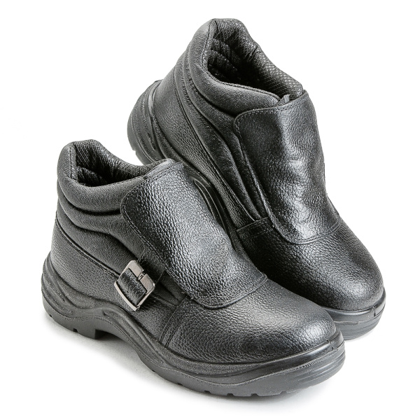 Ботинки кожаные сварщика мод. 24 ПУ-НИТРИЛ металлоподносок