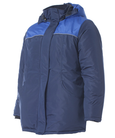 Куртка утеплённая женская «СНЕЖАНА» цв. синий с васильковым