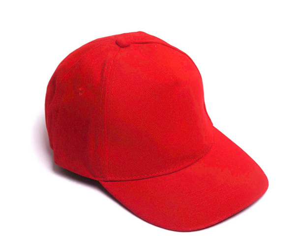 Бейсболки полувелюр (Красный)
