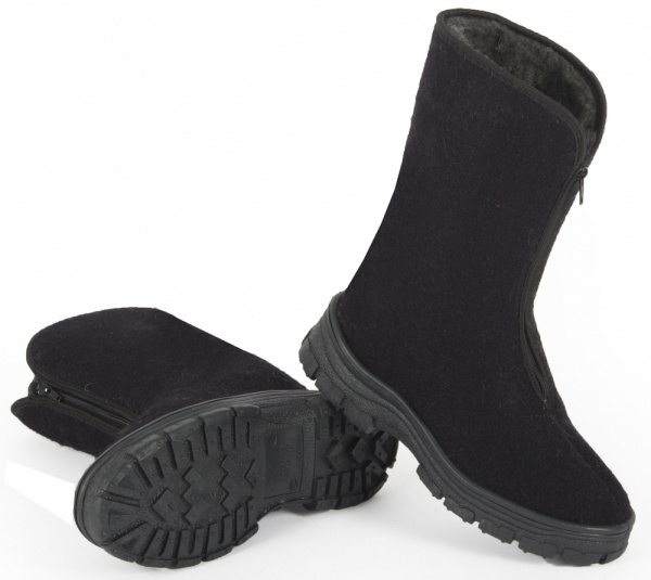 Сапоги женские Войлочные ПВХ Step (арт.8-42-4) черный