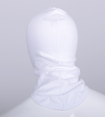 Подшлемник открытое лицо кулирка/лайкра, белый