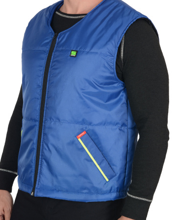 Жилет "КАССИР" утеплённый , васильковый (ЧЗ)