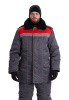 Костюм зимний "ВЬЮГА" куртка/полукомб. цвет: т.серый/красный URSUS (ЧЗ)