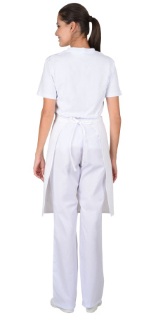 Фартук повара без грудки (бязь) белый (ЧЗ)