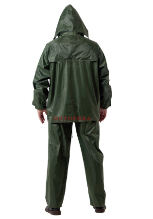 Костюм "РосМарка" нейлоновый с ПВХ влагозащитный, зеленый