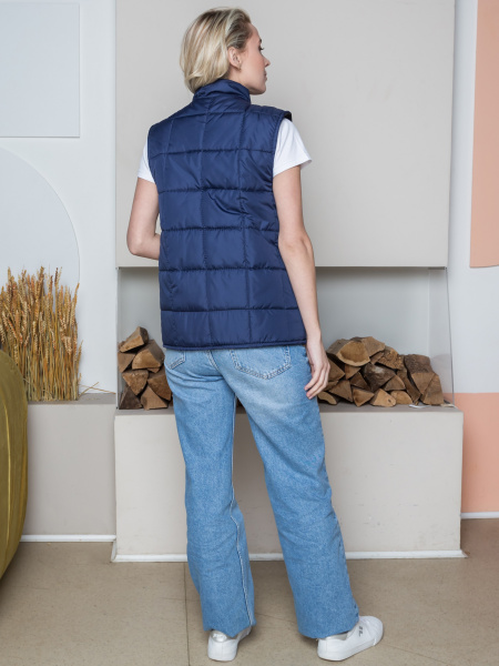 Жилет утепленный Офис (тк.Дюспо),темно-синий (ЧЗ)