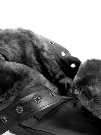 Ботинки с высокими берцами, черные арт. 232 «COBRA WINTER» GARSING