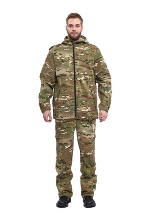 Костюм "ТУРИСТ 2" куртка/брюки цвет: кмф "Мультикам", ткань: Твил Пич