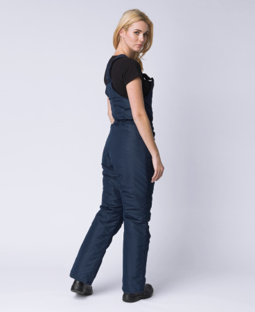 Полукомбинезон зимний женский Снежана (тк.Таслан), т.синий