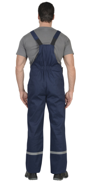 Костюм "Эксперт": куртка, п/комб. тёмно-синий с васильковым и СОП (узб.Саржа) (ЧЗ