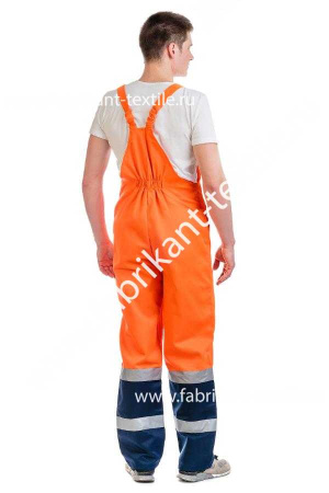 КОСТЮМ РАБОЧИЙ С ПОЛУКОМБИНЕЗОНОМ АРТ. КР2ВИД Д (ЧЗ)