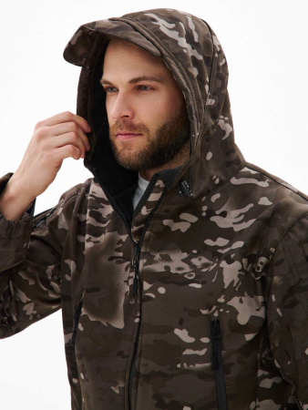 Костюм "ВЕПРЬ" куртка/брюки, цвет: кмф "Серый мультикам", ткань: Полофлис (ЧЗ)